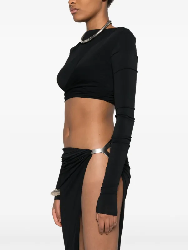 【１着でも送料無料】 | Top Crop Lilies Owens Rick Black FARFETCH | トップス