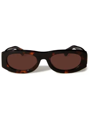 Off-White Eyewear スクエアフレーム サングラス | ブラック | FARFETCH JP