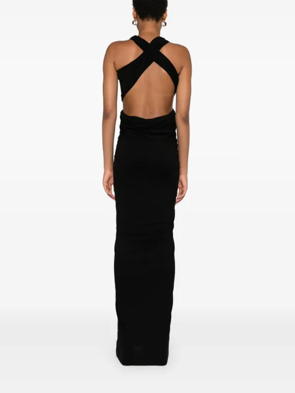 Rick Owens Lilies Vestido De Festa Poppy | Preto | FARFETCH BR