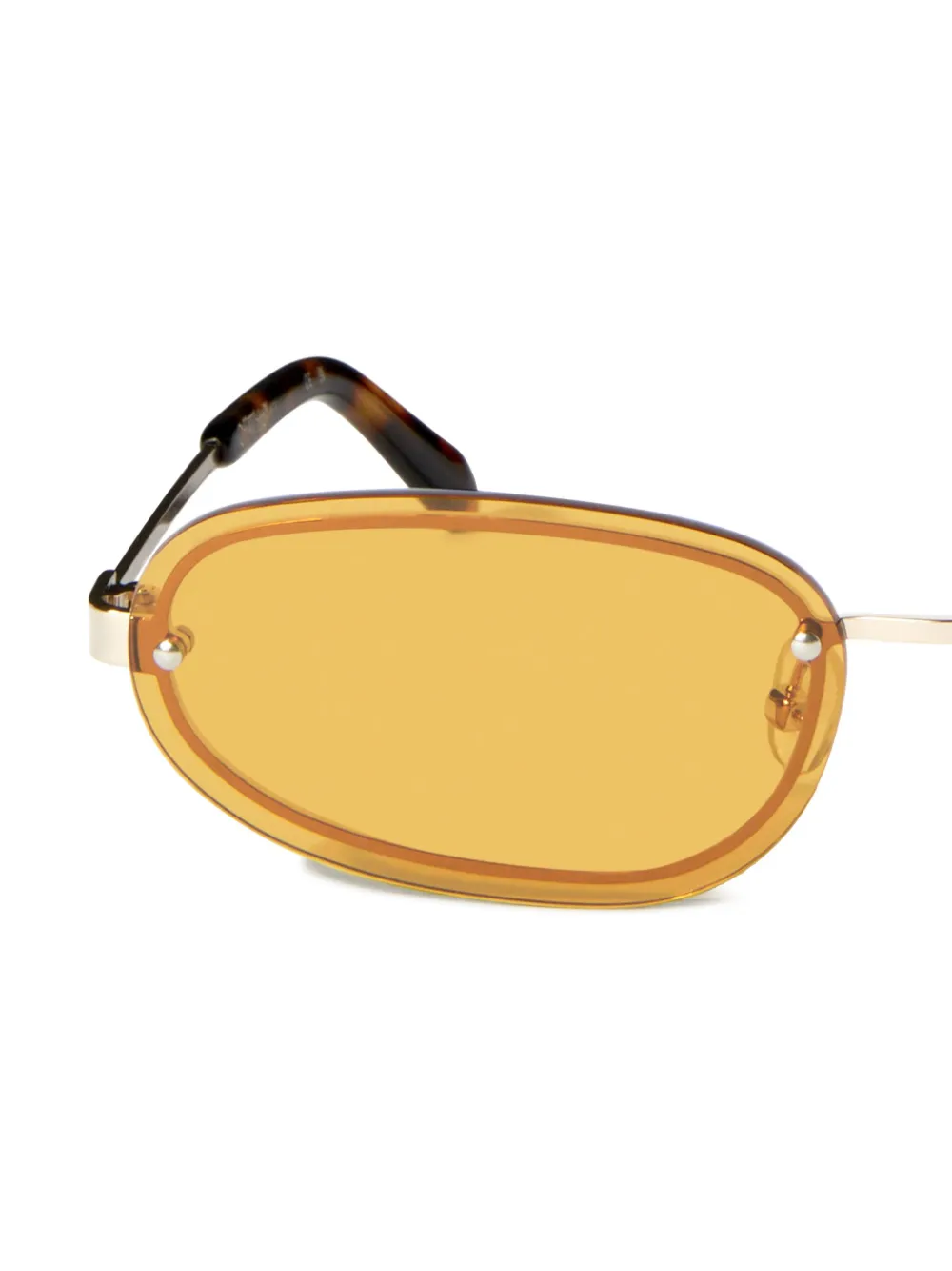 Off-White Eyewear Miami zonnebril Goud
