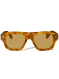 Off-White Eyewear tortoiseshell-effect geometric-frame sunglasses - Brown