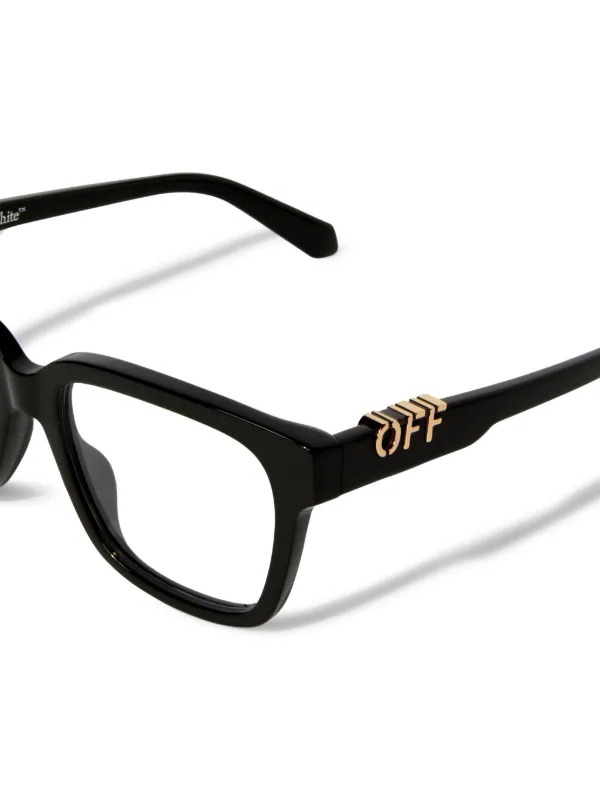 Off-White Eyewear Style 7C Glasses | Black | FARFETCH AZ