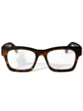Off-White Eyewear Style 78 toiseshell-effect glasses - Brown