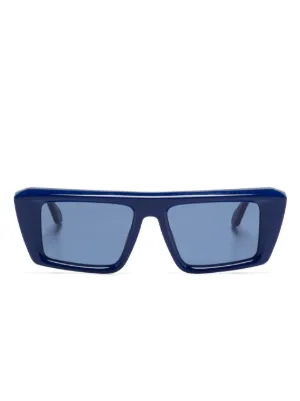 Off-White Eyewear スクエアフレーム サングラス | ブラック | FARFETCH JP