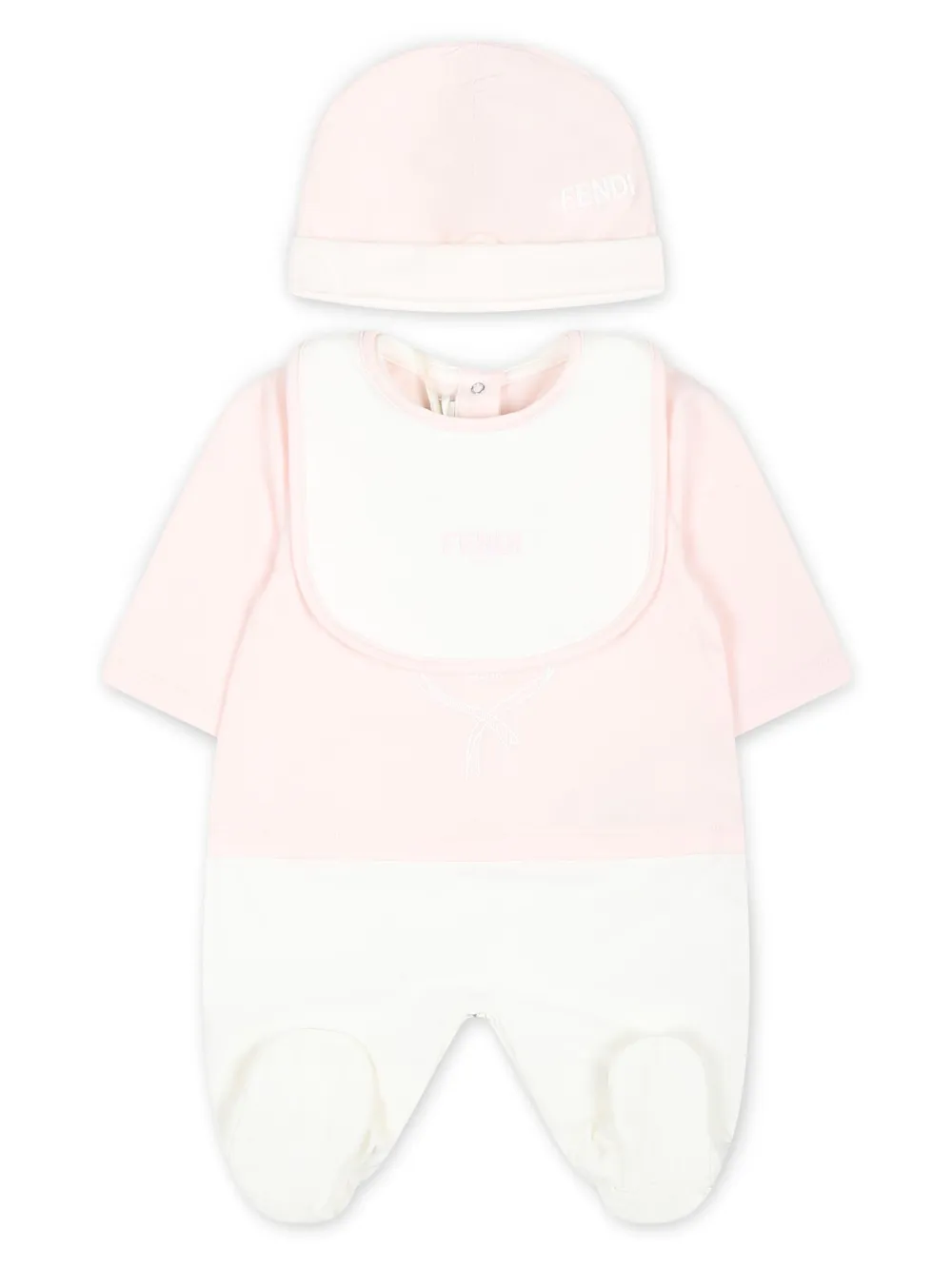 Fendi Kids Babypakje met logoprint Roze