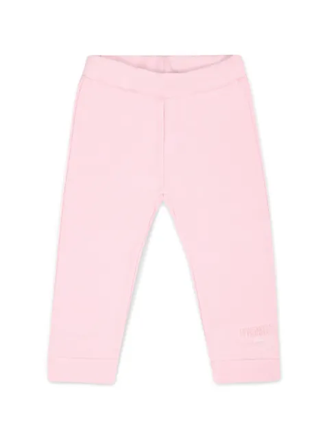 Fendi Kids logo-appliqué cotton leggings