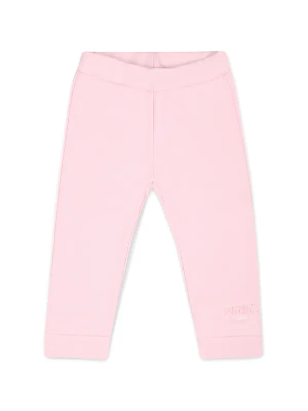 Fendi Kids logo-appliqué Cotton Leggings Pink FARFETCH PH