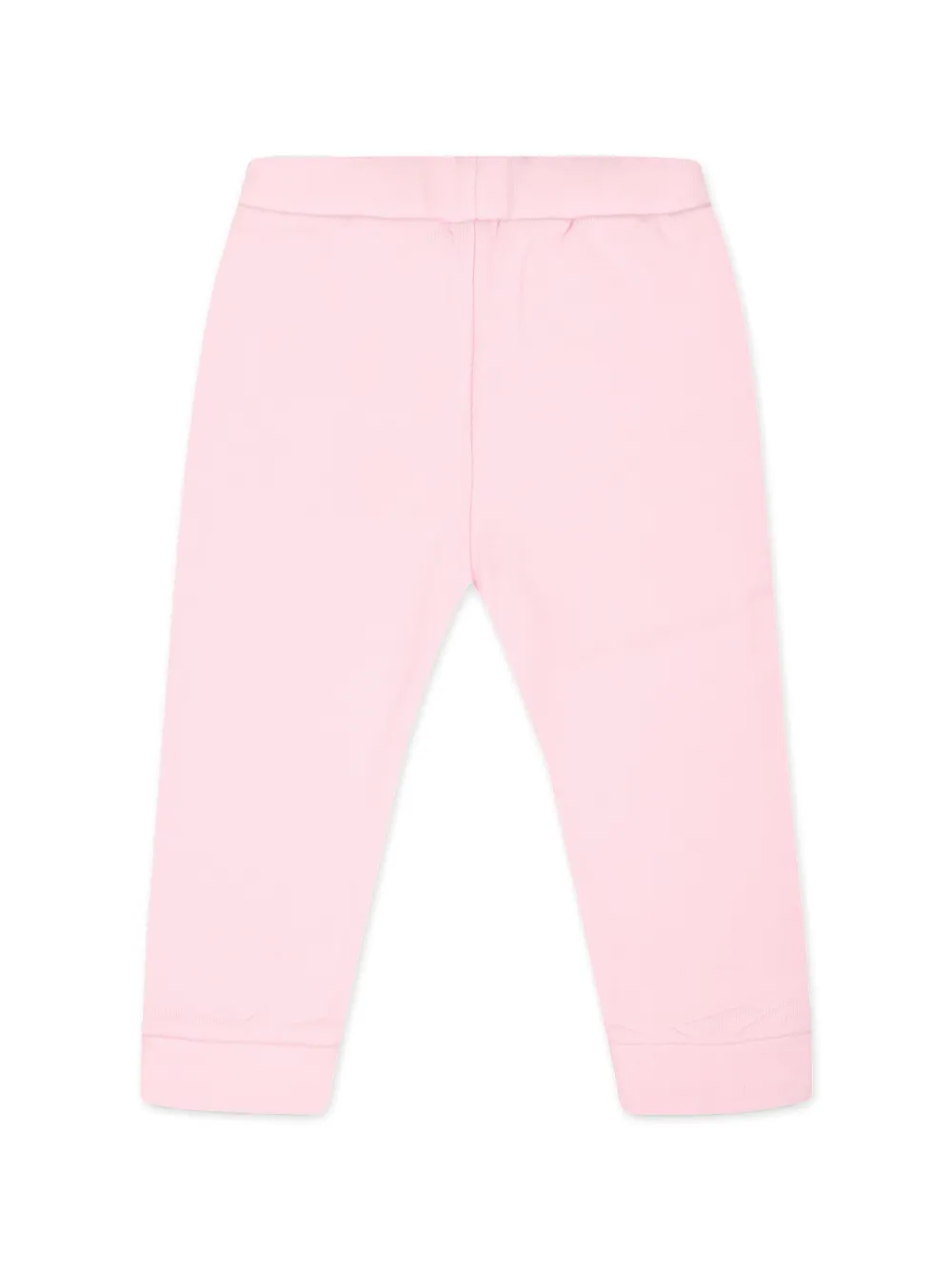 Fendi Kids Katoenen legging met logo applicatie Roze