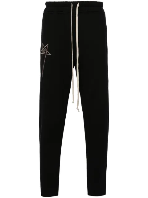 Rick Owens X Champion motif-embroidered cotton track pants