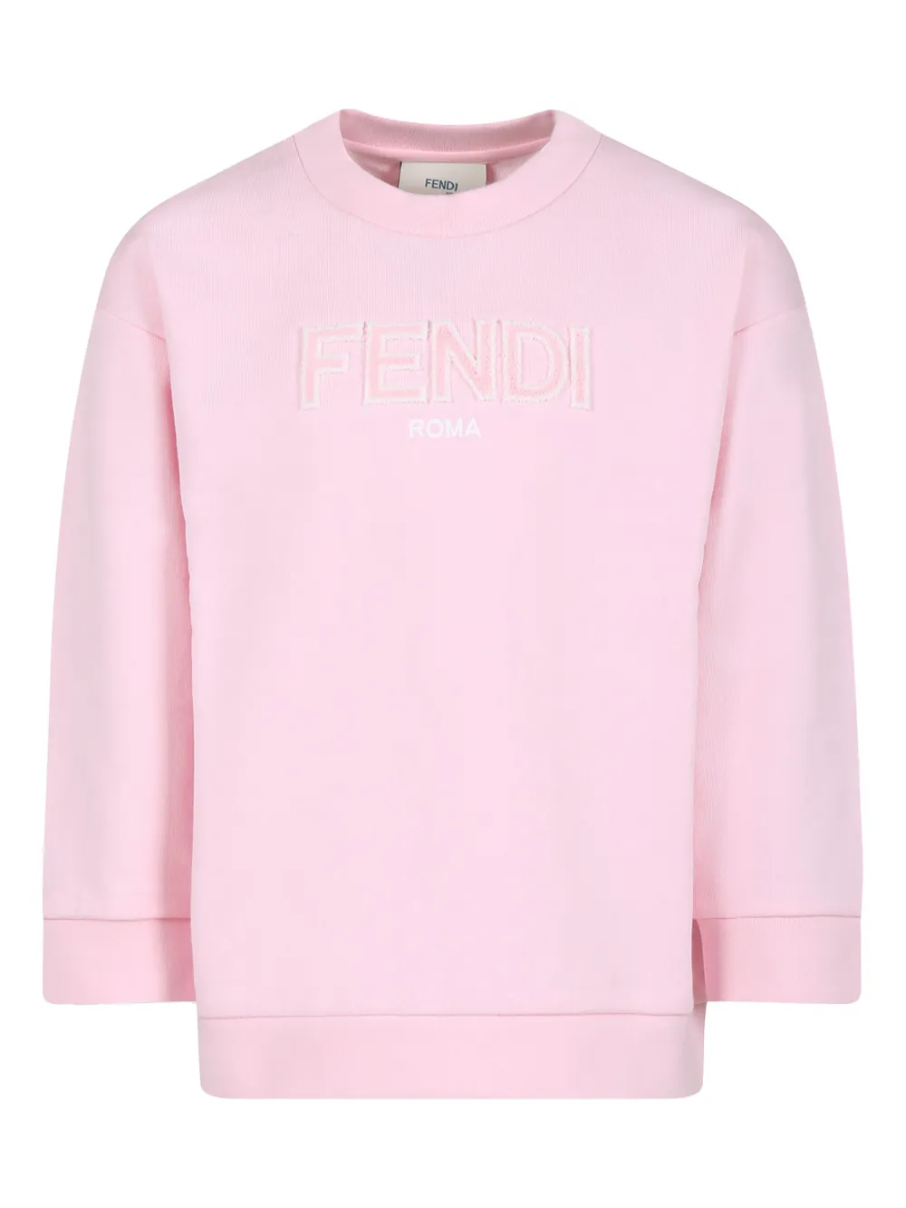 Fendi Kids Sweater met logopatch Roze