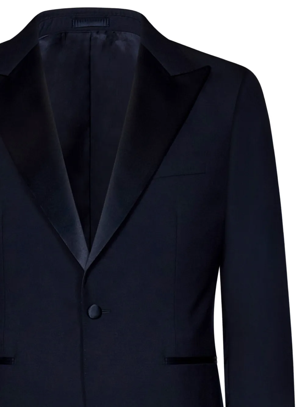 Low Brand satin-lapels single-button suit Blauw
