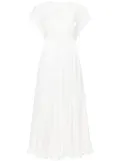 Baruni Aimee satin midi dress - White