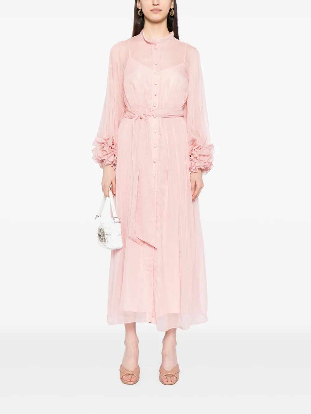 Baruni Maxi-jurk met vervaagde afwerking - Roze