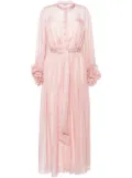 Baruni Esme foiled-finish maxi dress - Pink