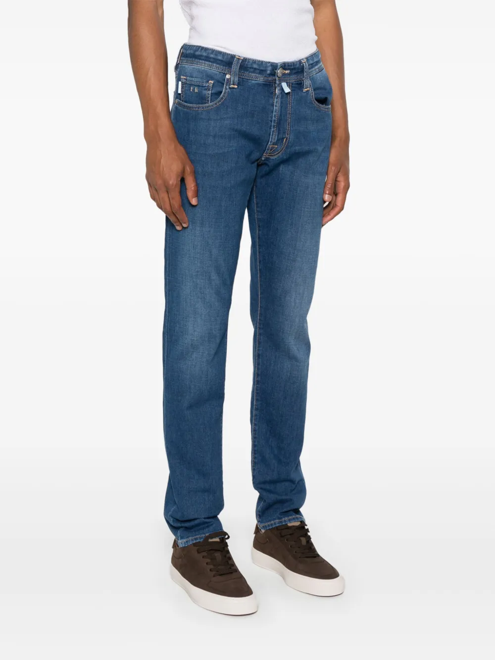 Sartoria Tramarossa Michelangelo Slim-cut Jeans In Brown