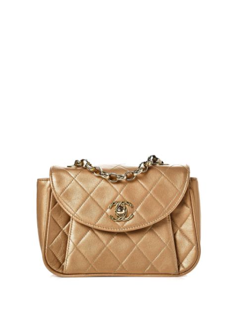 CHANEL 1991-1994 CC diamond-quilted crossbody bag Women