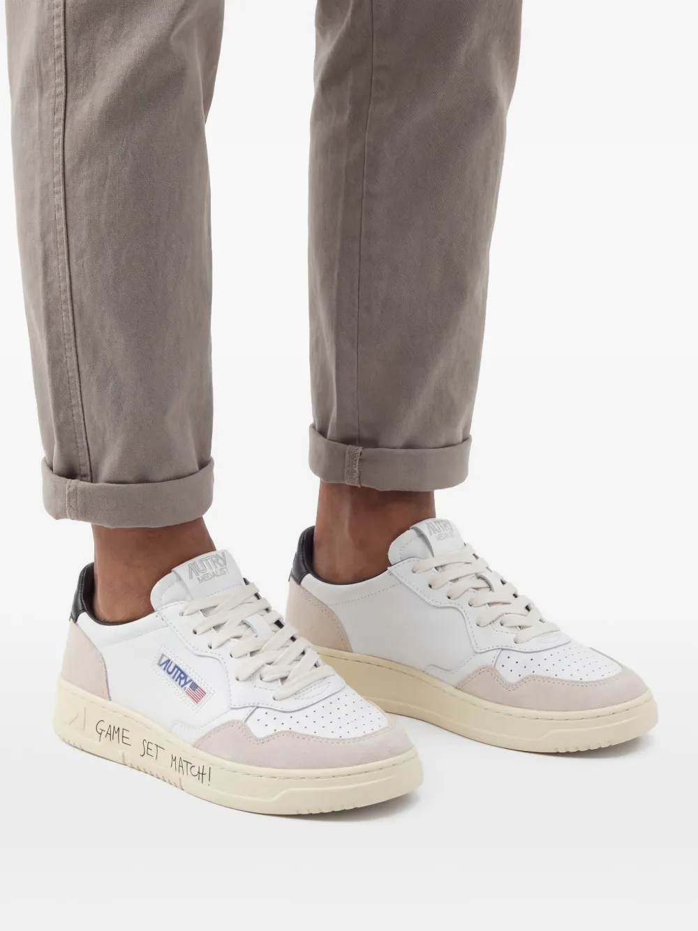 Autry Medalist leren sneakers Wit