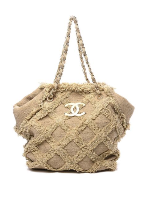 CHANEL CC tweed tote bag Women