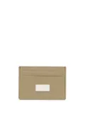 MM6 Maison Margiela numeric-logo leather cardholder - Neutrals