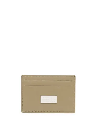 MM6 Maison Margiela numeric-logo Leather Cardholder | Neutrals