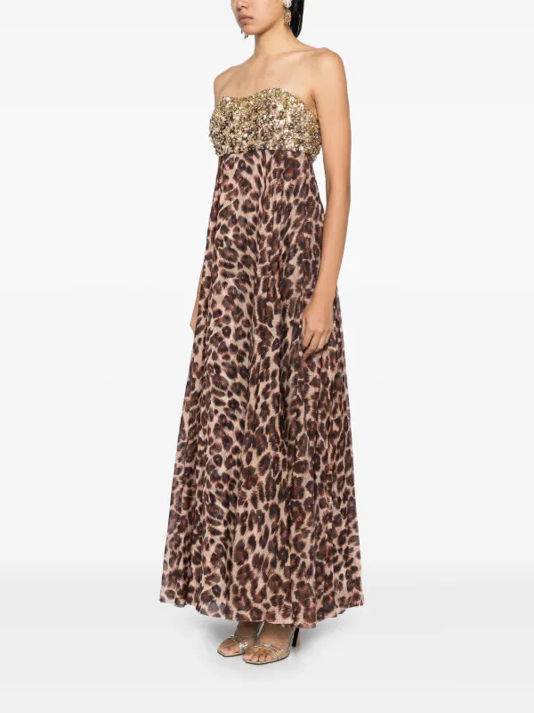 Sachin & Babi Ames Gown | Brown | FARFETCH