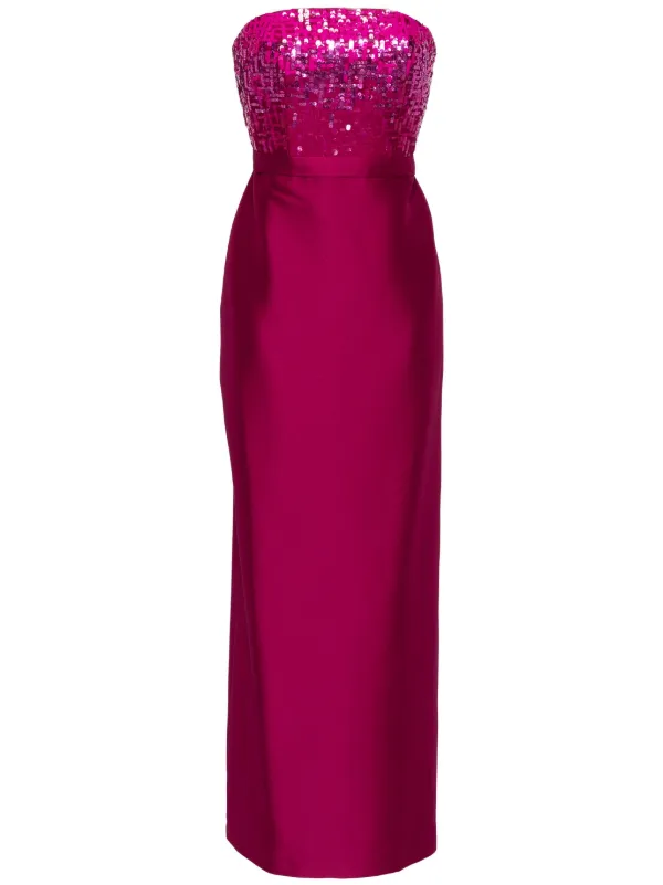 open lace back dress Sachin & Babi -Simone Sequin-Embellished Gown  Glasscock Boutique