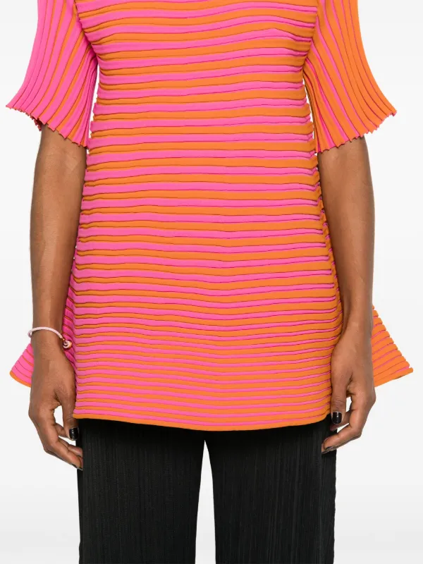 Pleats Please Issey Miyake Bounce プリーツ トップ | オレンジ