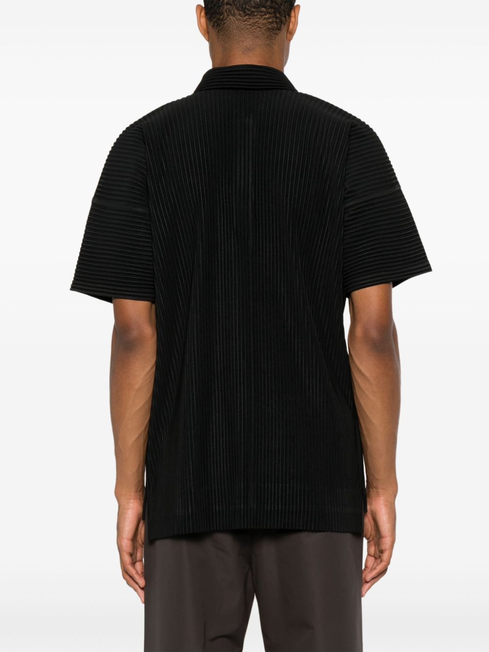 Homme Plissé Issey Miyake Poloshirt met print Zwart