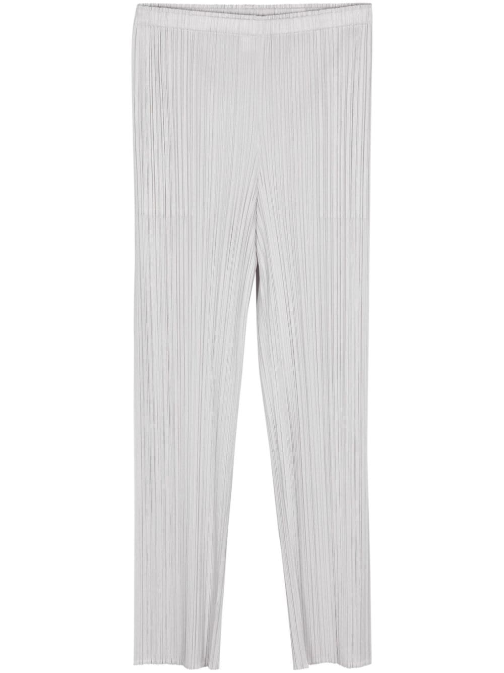 Issey Miyake New Colorful Basics 3 Cropped Trousers In Grey