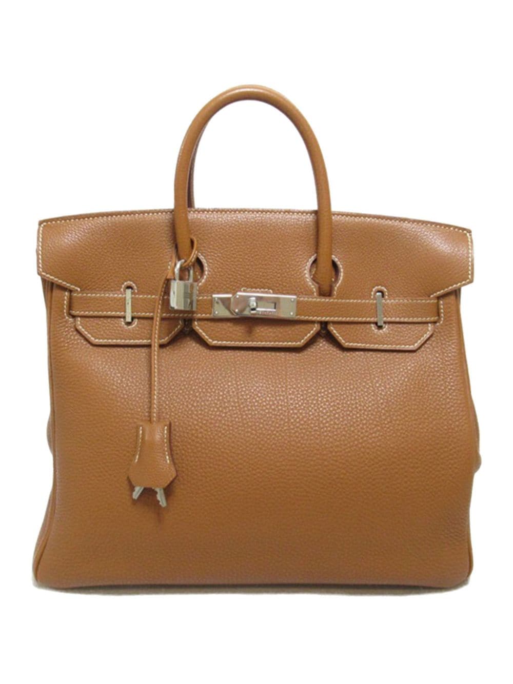 Pre-owned Hermes 2002 Togo Hac Birkin Retourne 32 Handbag In Brown