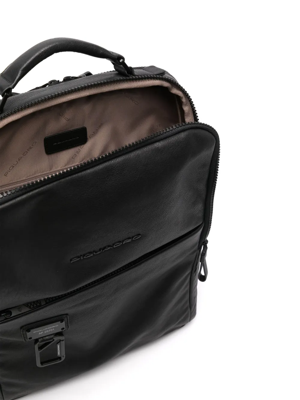 PIQUADRO Rugzak met logoplakkaat Zwart