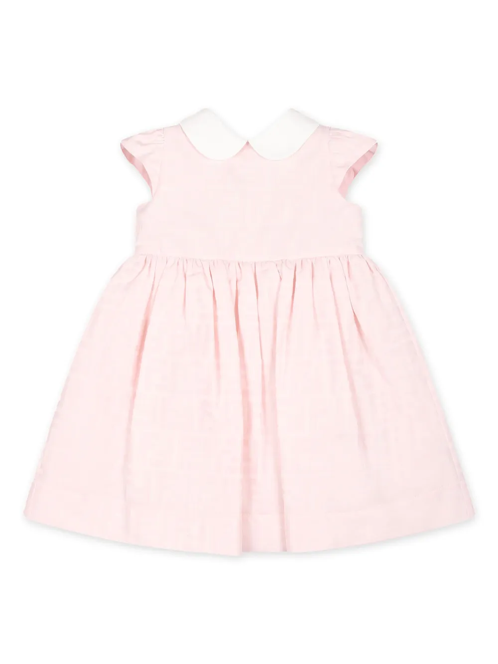 Fendi Kids Jurk met FF-jacquard Roze
