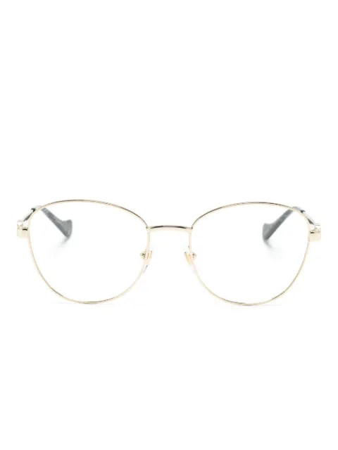 Gucci Eyewear lentes con armazón redonda y motivo Interlocking G