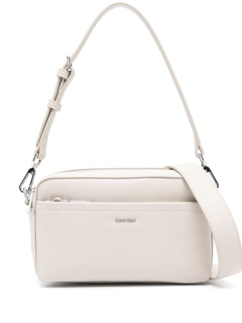 Calvin Klein logo-lettering shoulder bag