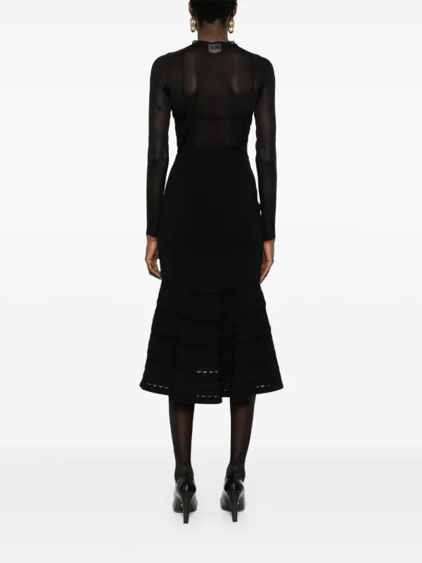 ワンピース VICTORIA BECKHAM Women Mid Skirts 1124WDR005232A BLACK Black Victoria Beckham A-Line Midi Skirt | Neiman Marcus