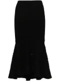 Victoria Beckham flared midi skirt - Black