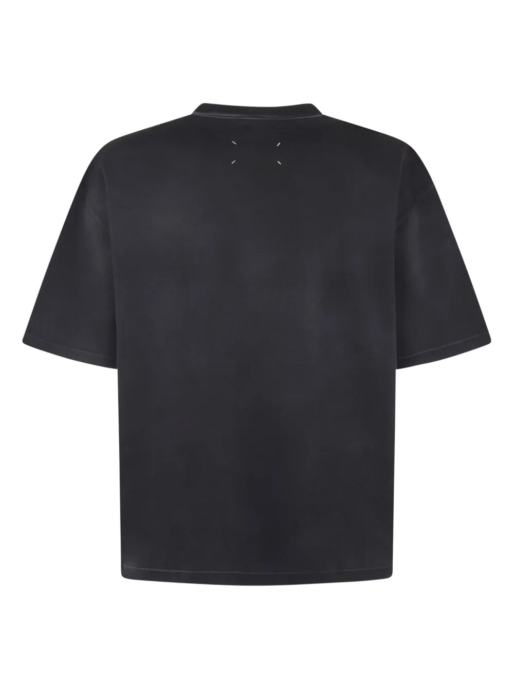 Maison Margiela T-shirt met geborduurd logo - Zwart