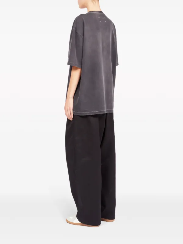 Tシャツ・カットソー MAISON MARGIELA LOGO EMBROIDERED COTTON T-SHIRT 23878743_55653712_600.jpg