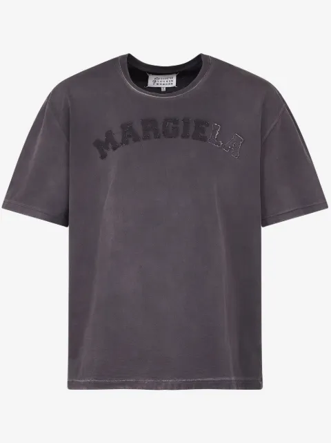 Maison Margiela t-shirt en coton à logo brodé