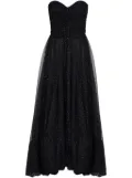 Giorgio Armani sequin-embellished strapless dress - Black