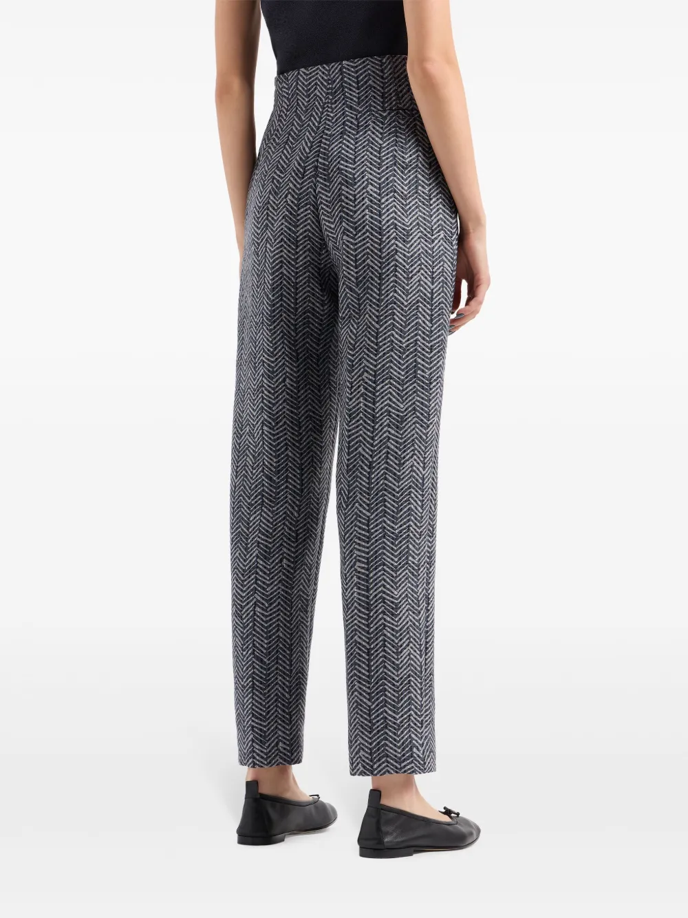 Giorgio Armani High waist broek Blauw