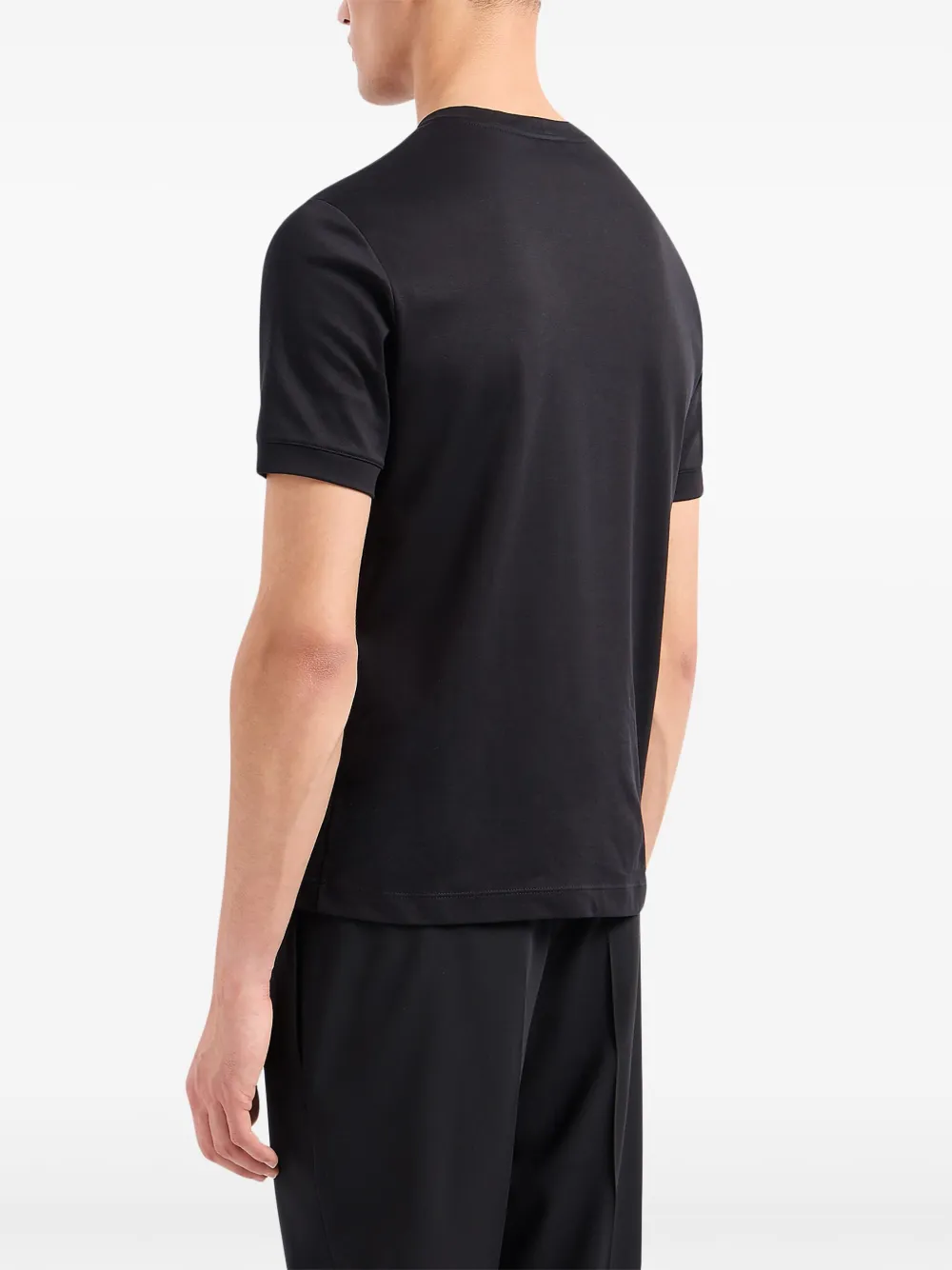 Giorgio Armani T-shirt met studs Zwart