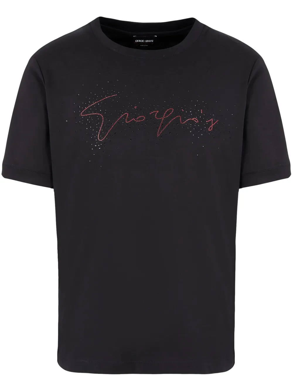 Giorgio Armani T-shirt met studs Zwart