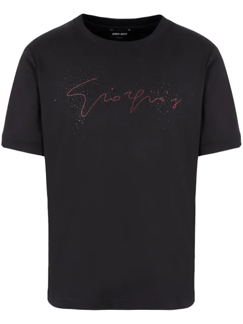 Giorgio Armani playera con logo y apliques