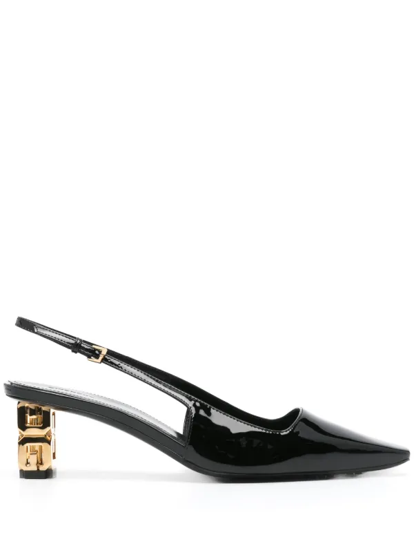 Givenchy 50mm G Cube Slingback Pumps | Black | FARFETCH