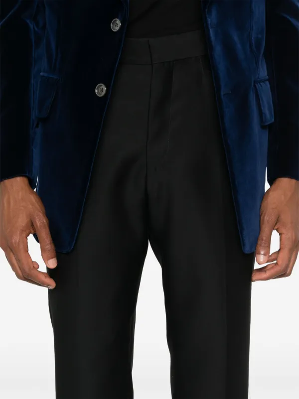 TOM FORD wool-blend Tailored Trousers | Black | FARFETCH
