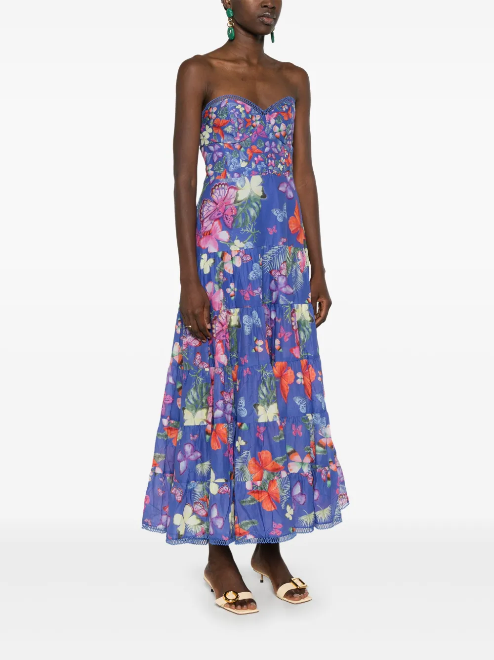 Charo Ruiz Ibiza Danny butterfly-print maxi dress | Smart Closet