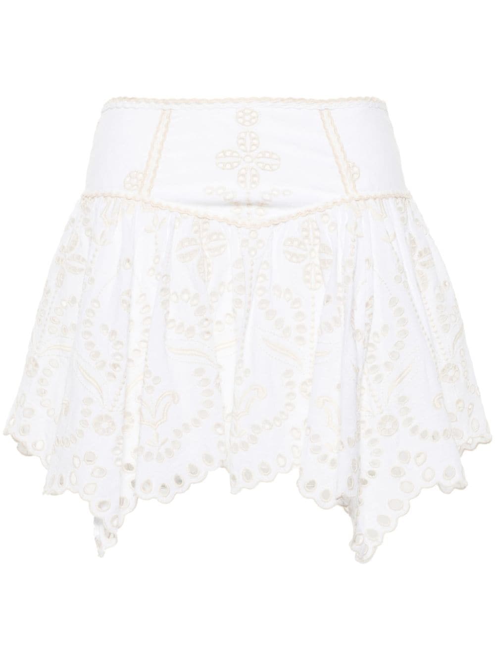 CHARO RUIZ PAULINE BRODERIE-ANGLAISE MINISKIRT