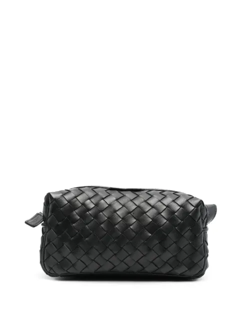 Officine Creative woven leather wash bag