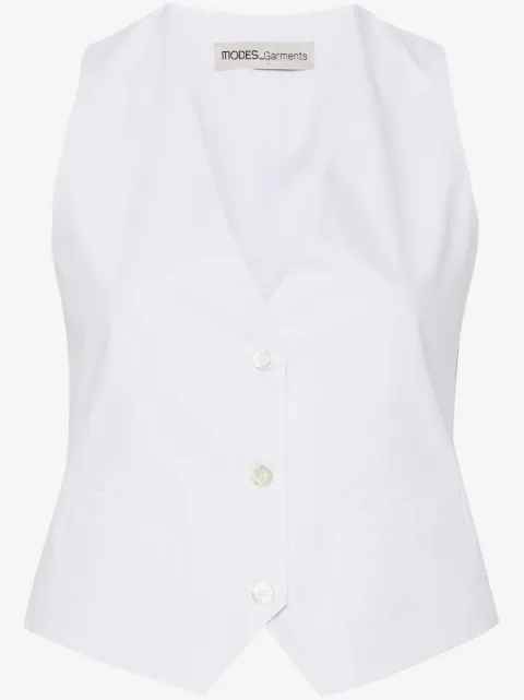 MODES GARMENTS V-neck cotton waistcoat